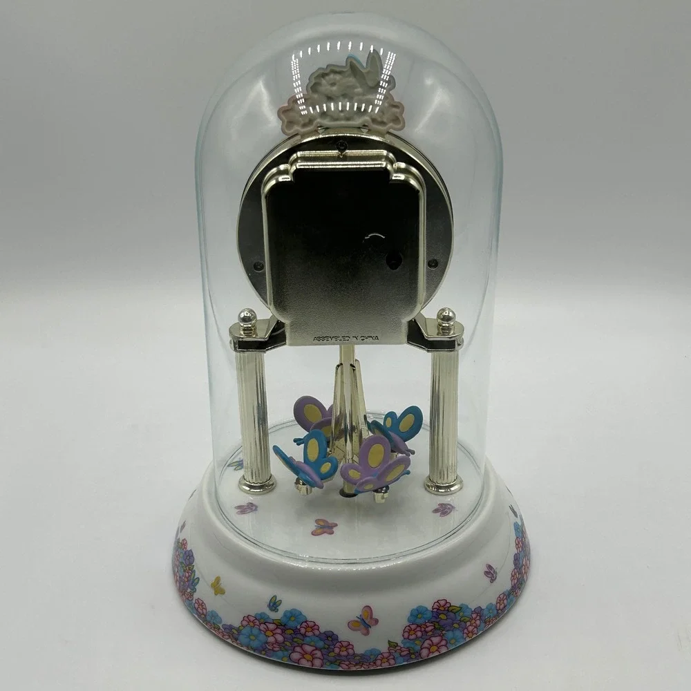 Disney Winnie the Pooh Anniversary Clock Butterflies‎ Flowers Battery Y2K 2001